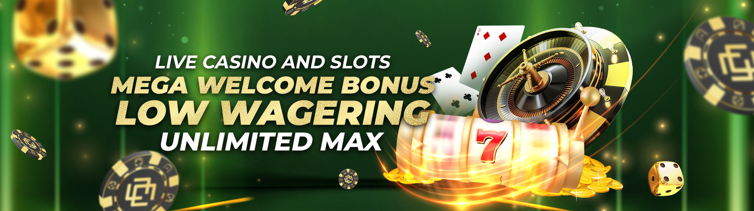 Live Casino and Slots 12% First Deposit Bonus