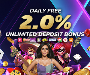 Daily Free 2.0% Unlimited Bonus Deposit