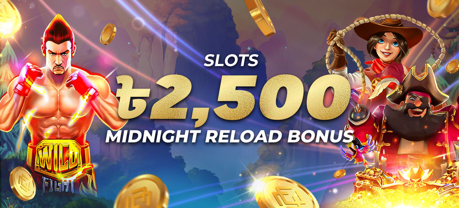 Slots 10% Midnight Reload Bonus 2,500 BDT