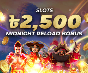 Slots 10% Midnight Reload Bonus 2,500 BDT