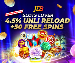 4.5% Unlimited Reload + JDB 50 FREE SPINS!