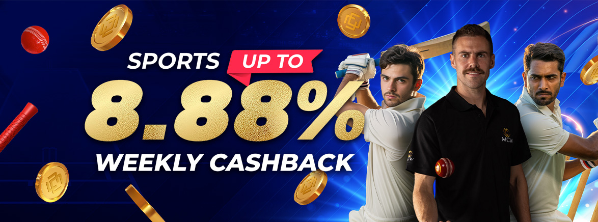 Sports 8.88% Weekly Cashback Sports 8.88% Weekly Cashback