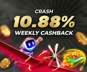 Crash 10.88% Weekly Cashback